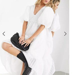 NWOT ASOS tiered midi smock dress